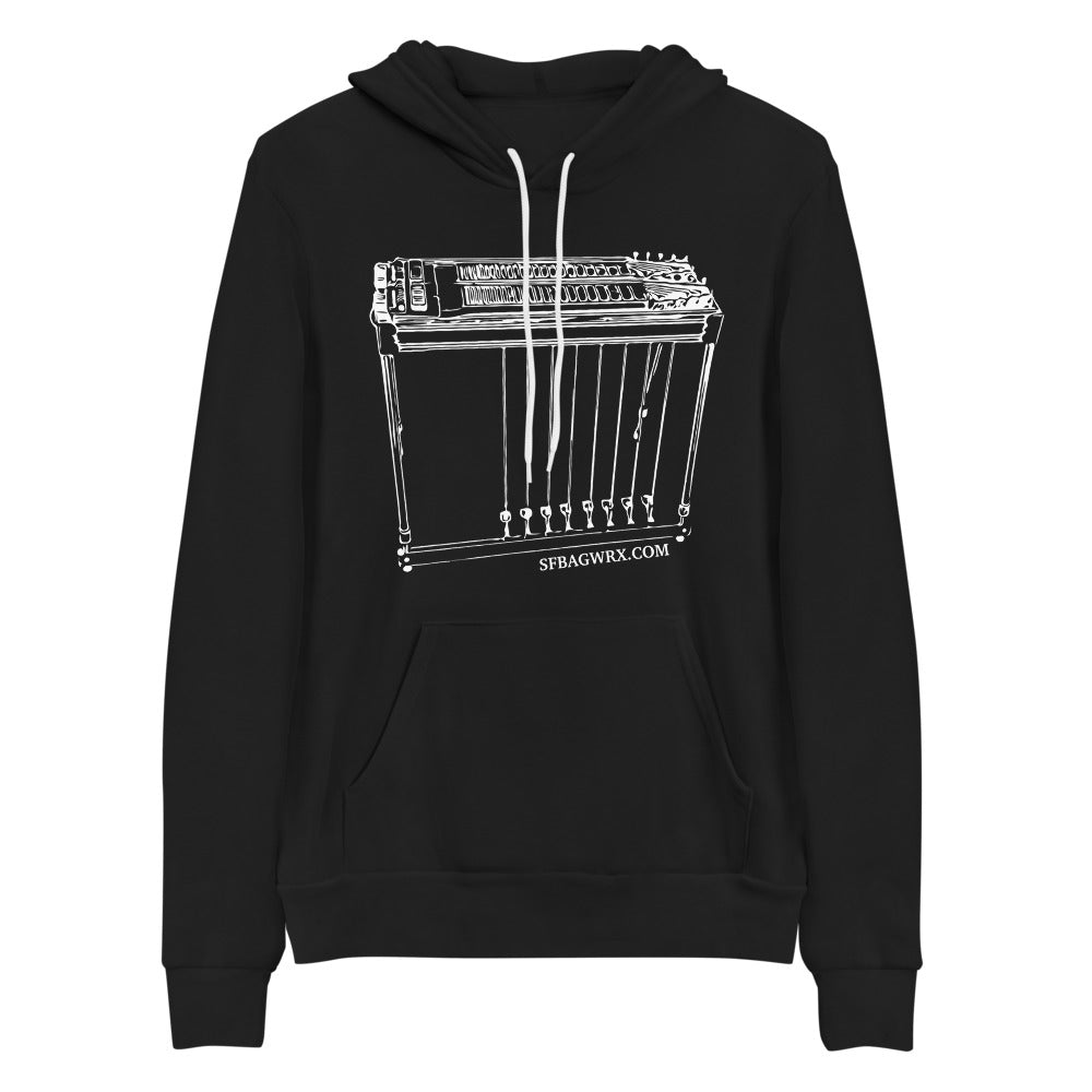 Men's Pedal Steel Guitar Hoodie Sweatshirt by SFBAGWRX